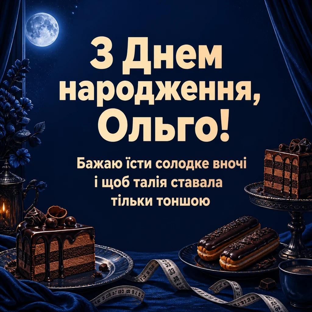 з днем народження ольга