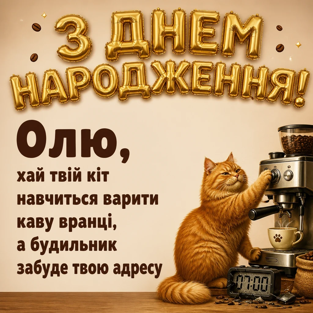 з днем народження ольга