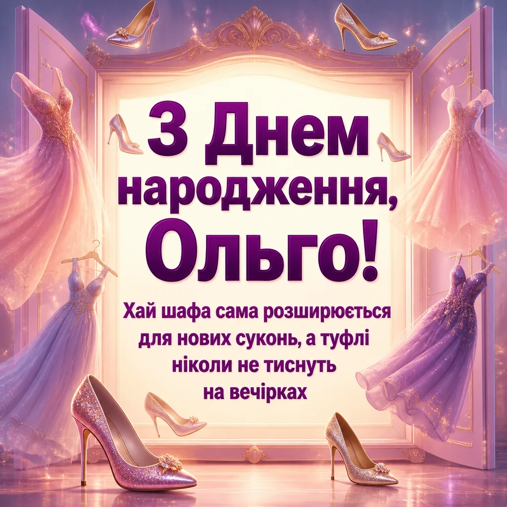 з днем народження ольга