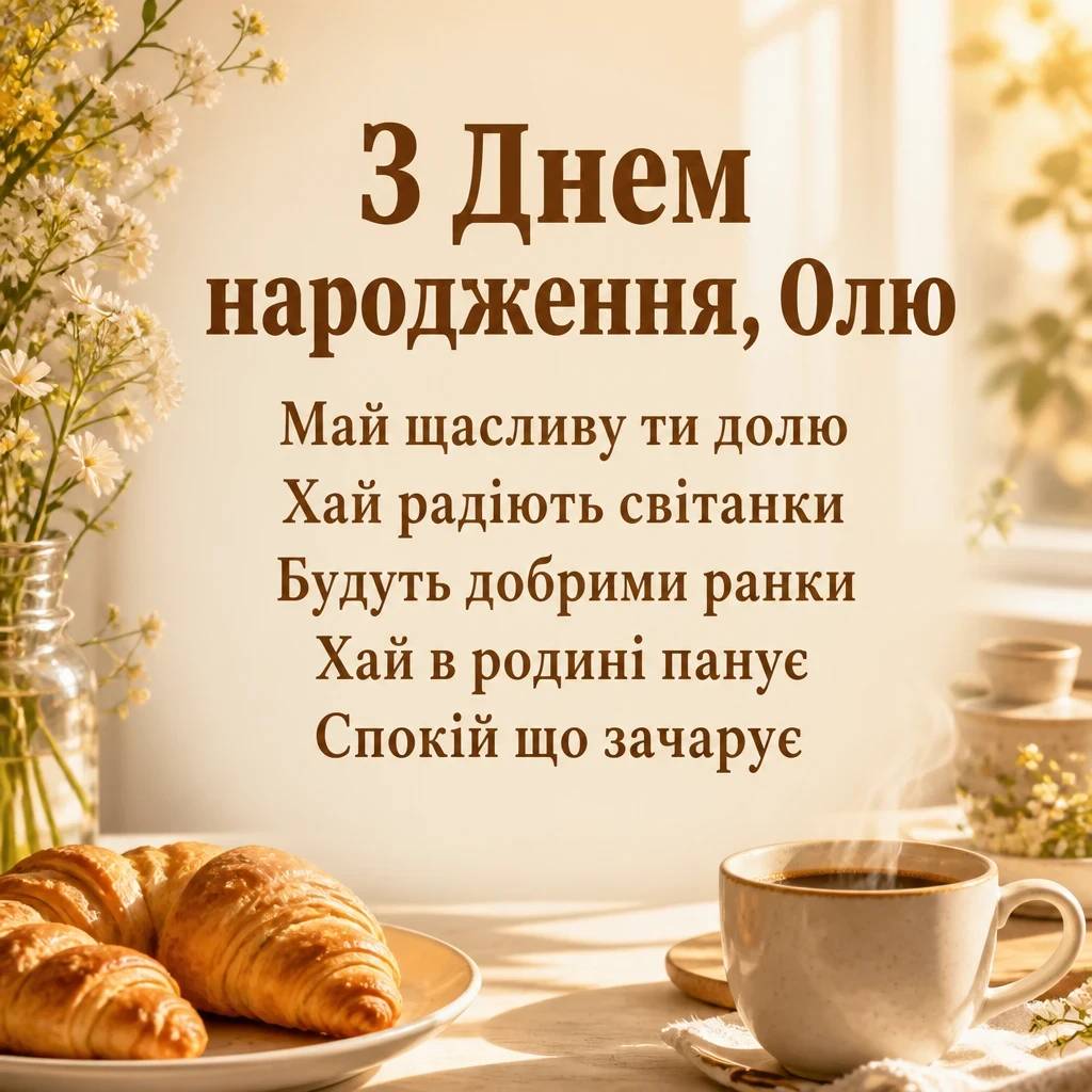 з днем народження ольга