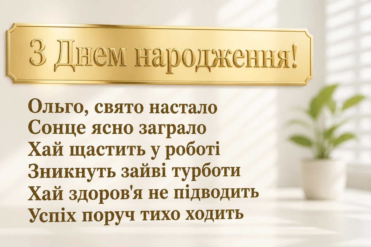 з днем народження ольга