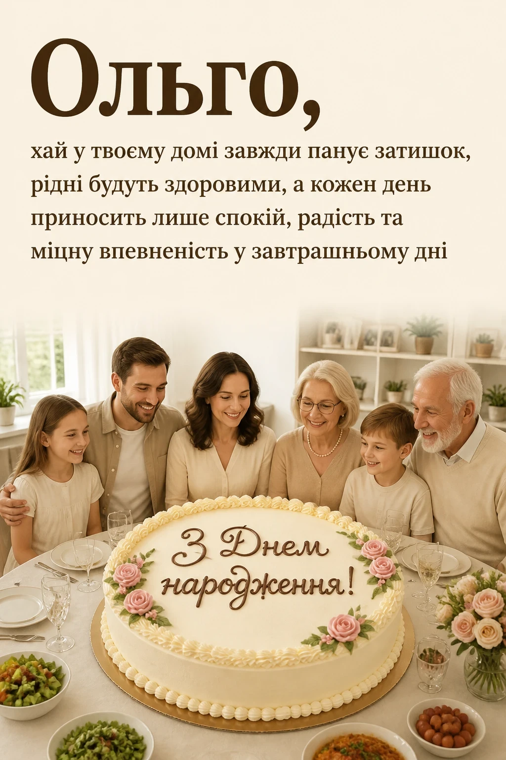 з днем народження ольга