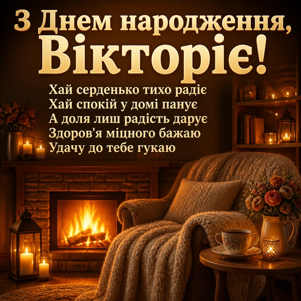 вікторія з днем народження