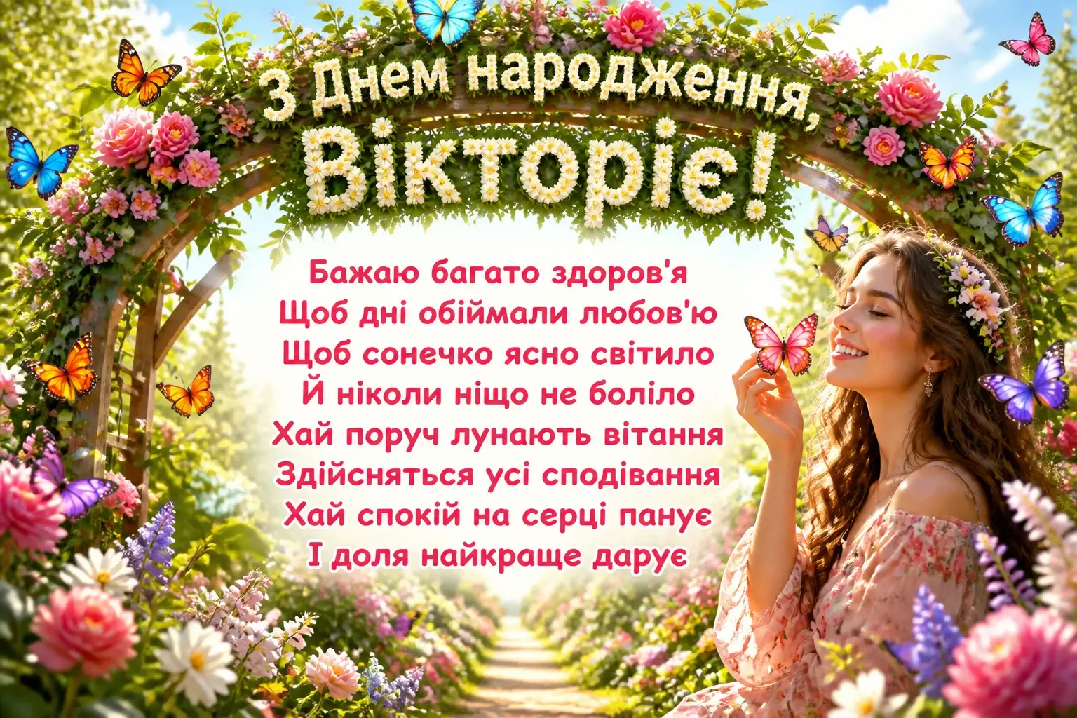 вікторія з днем народження