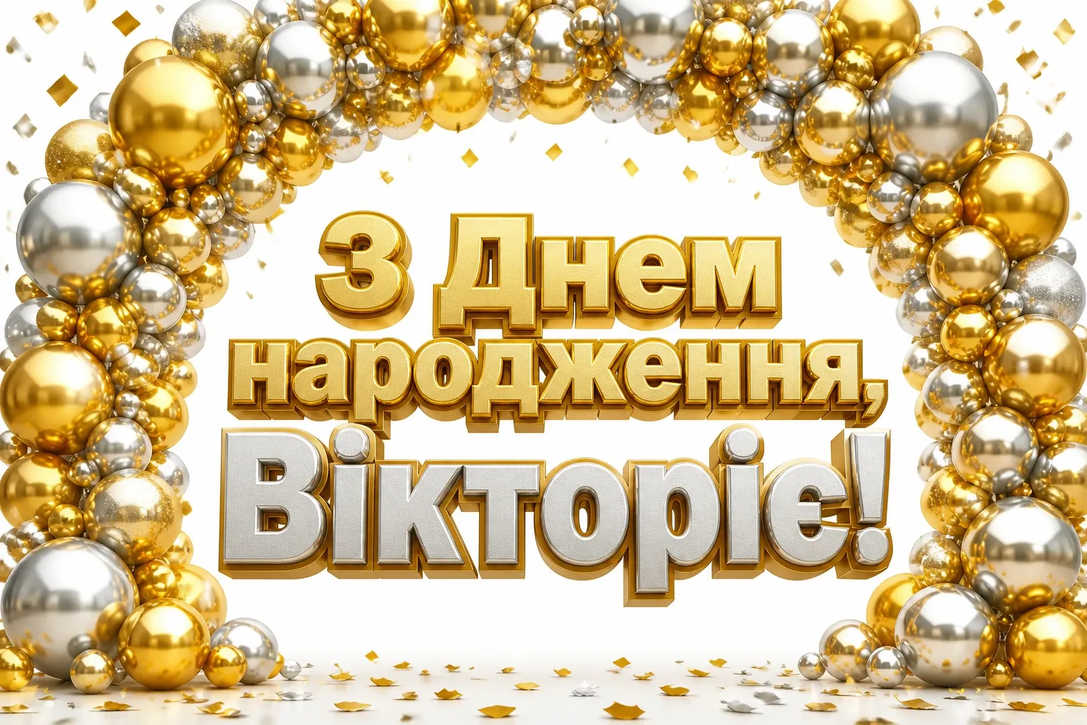вікторія з днем народження