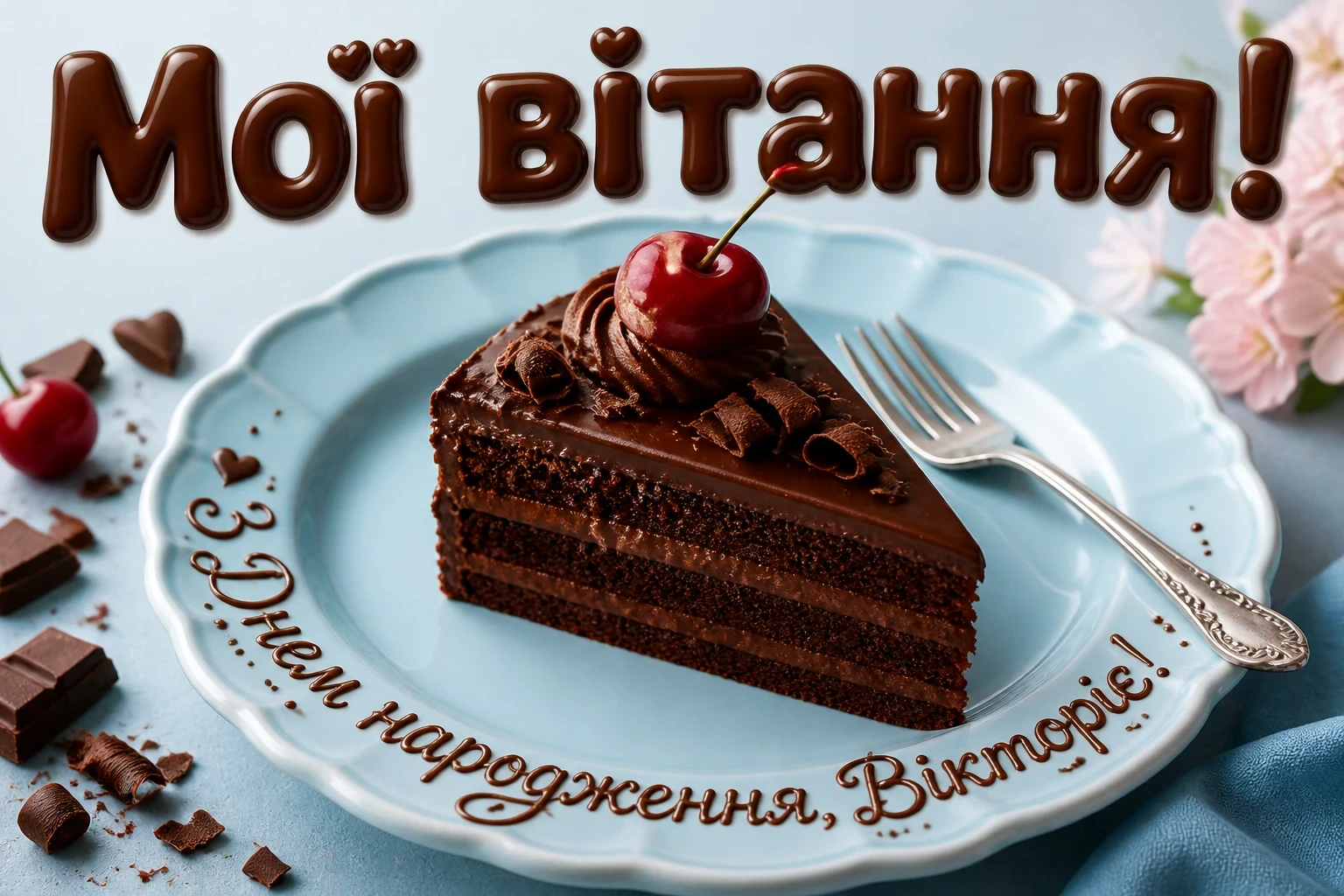 вікторія з днем народження