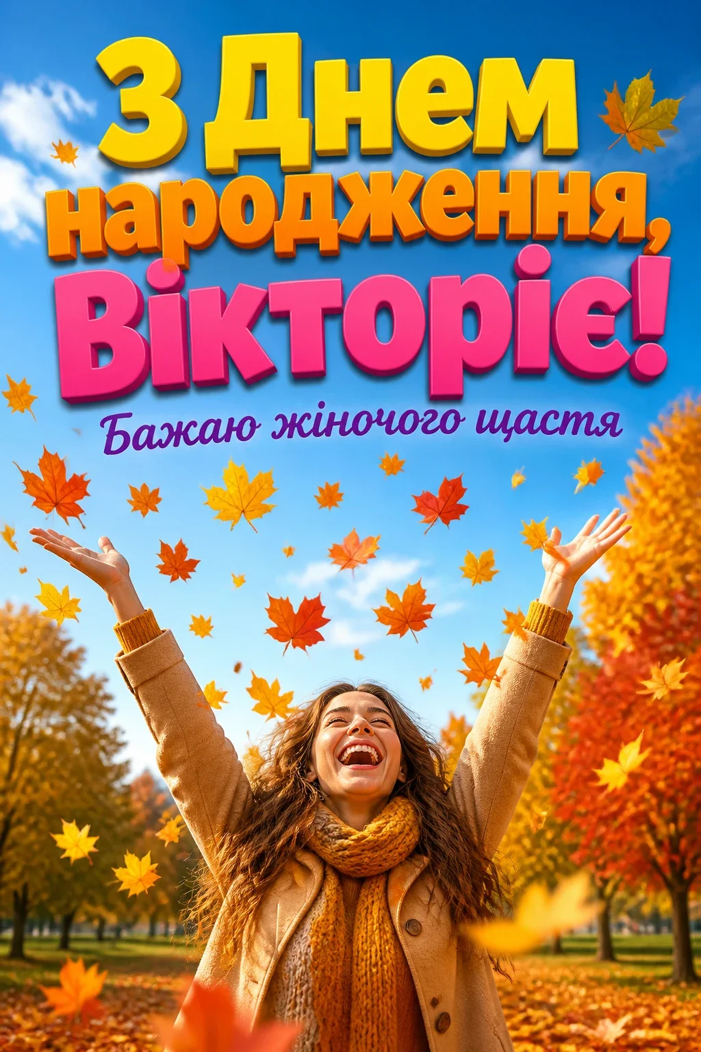вікторія з днем народження