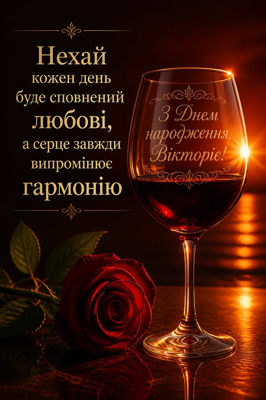 вікторія з днем народження
