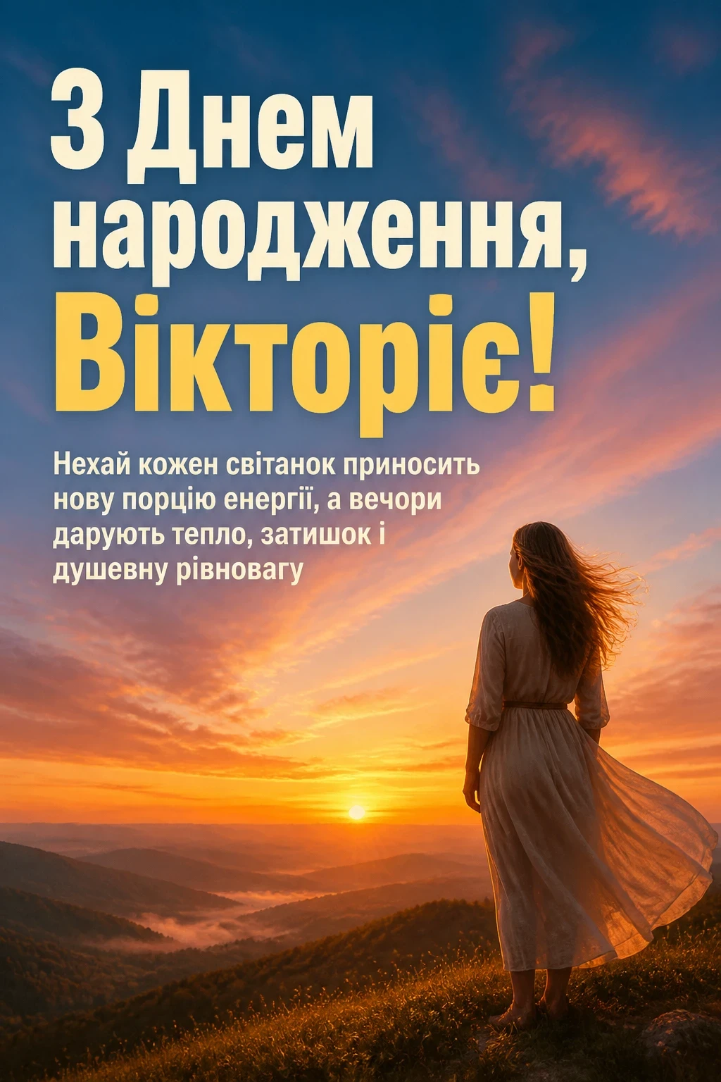 вікторія з днем народження