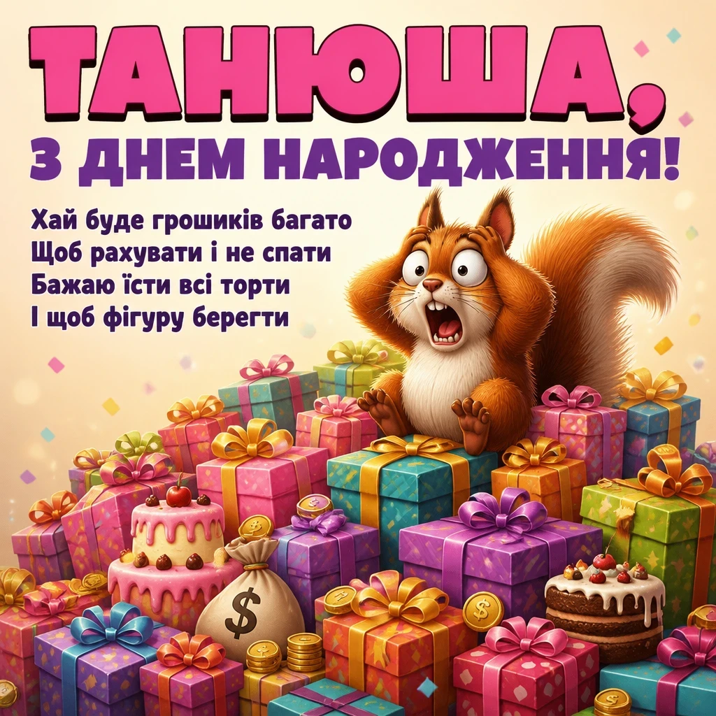 танюша з днем народження