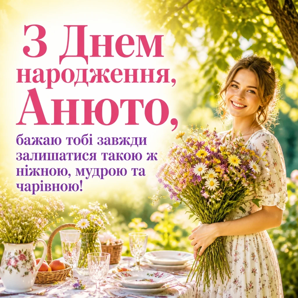 анюта з днем народження