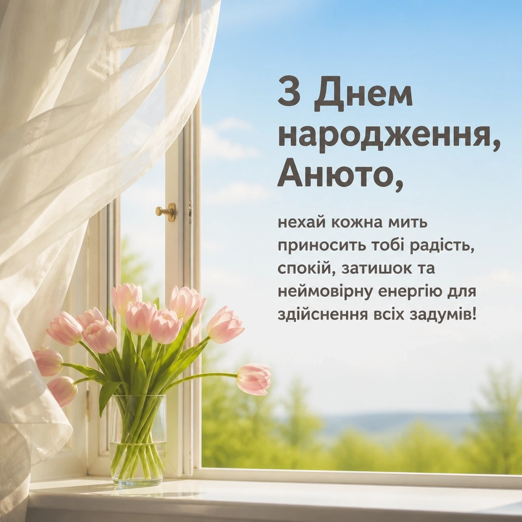 анюта з днем народження