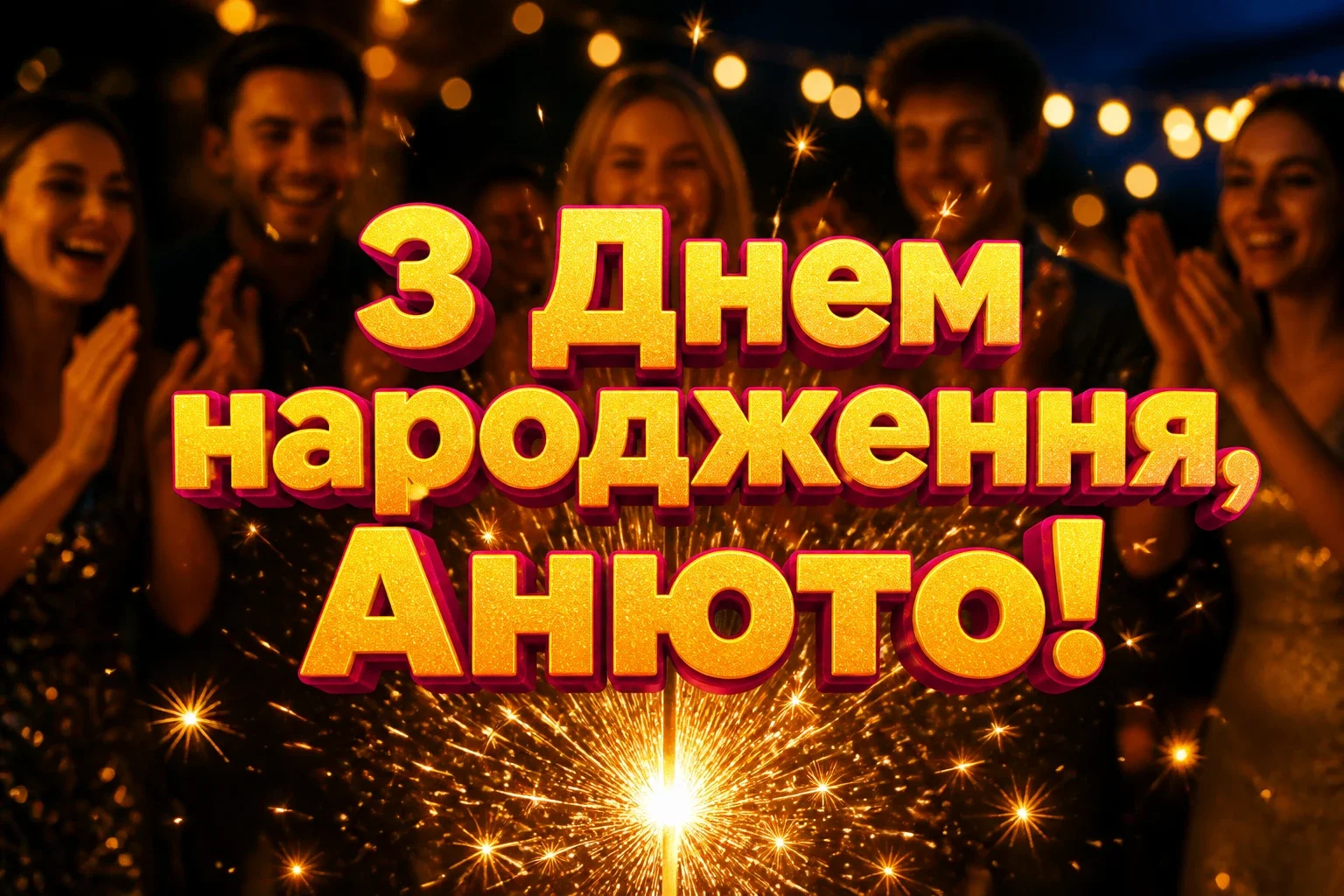 анюта з днем народження