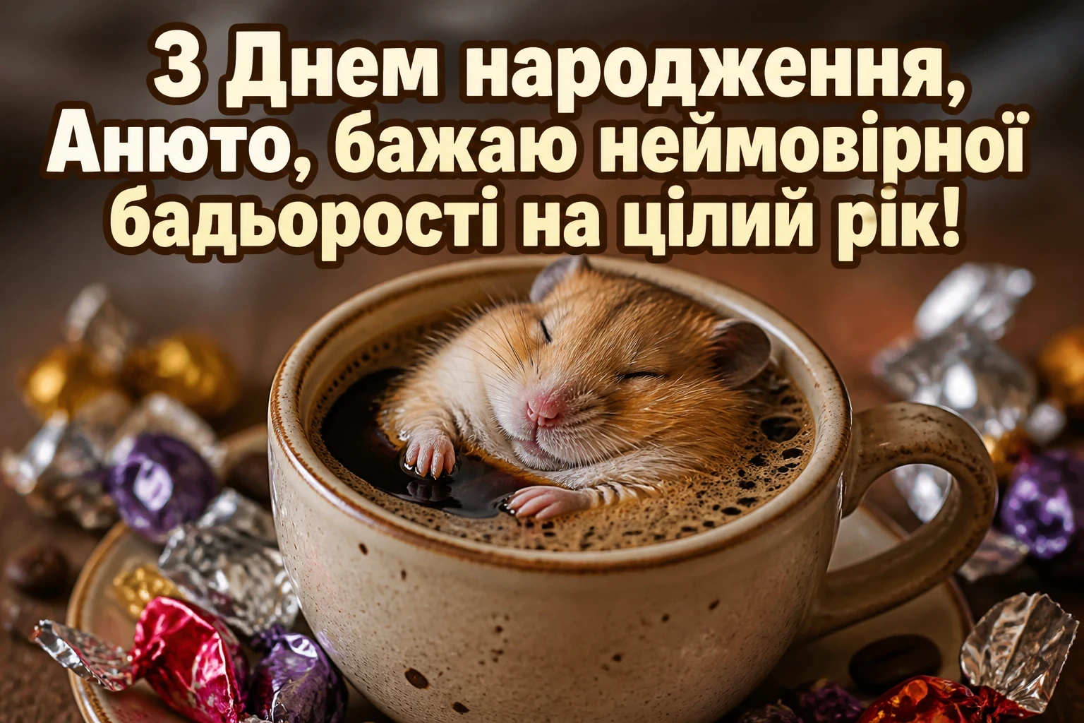 анюта з днем народження