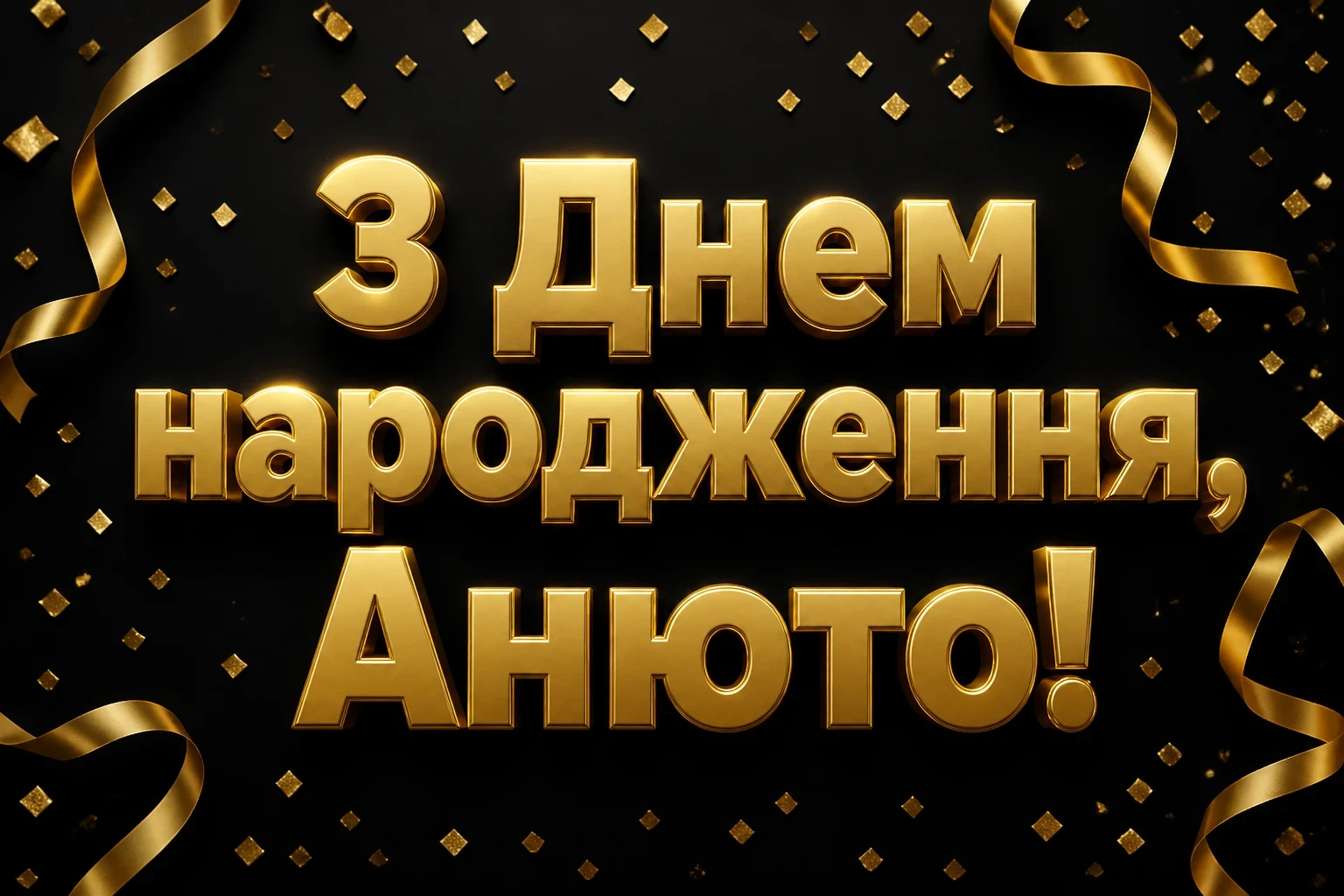 анюта з днем народження