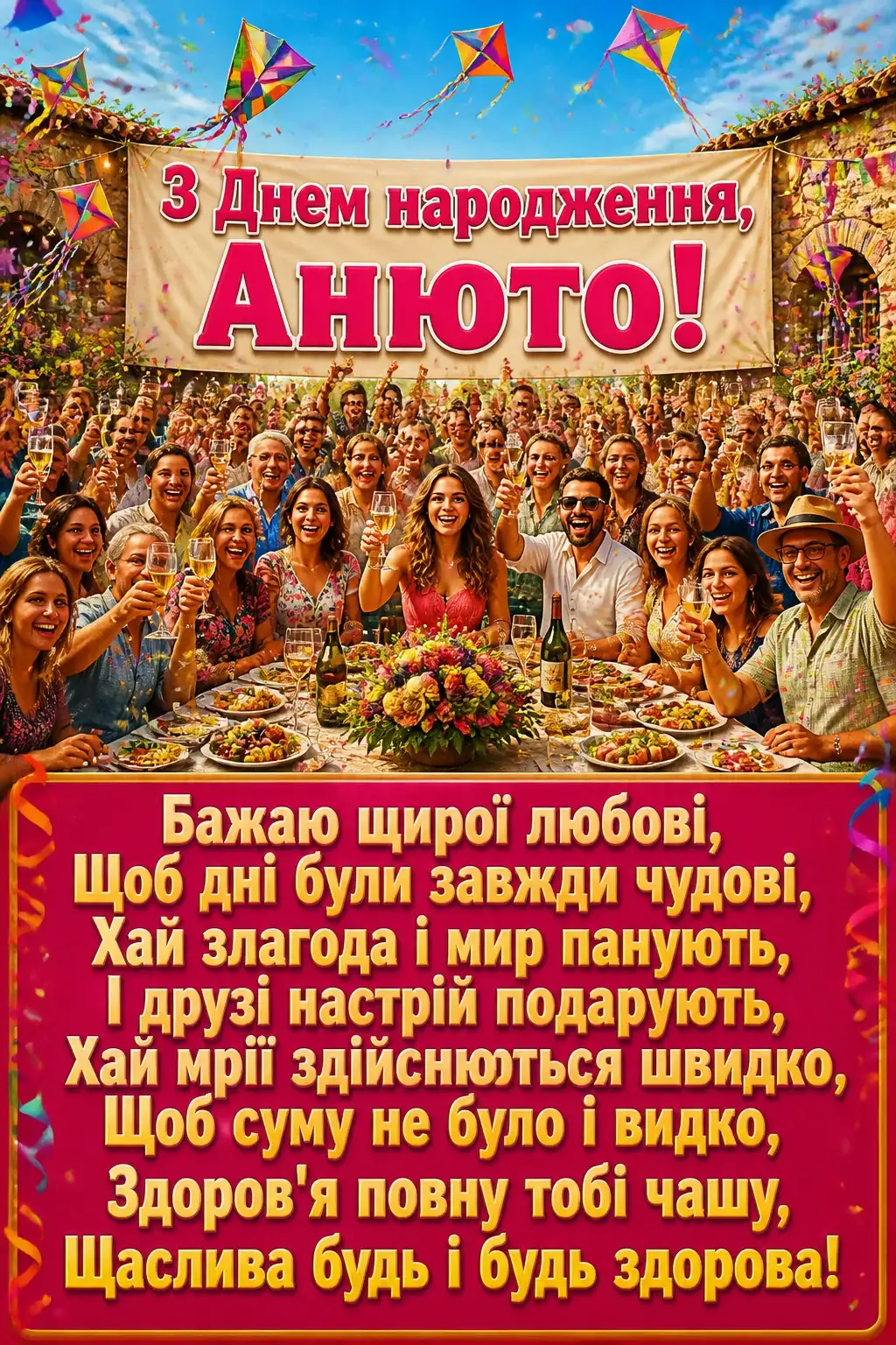 анюта з днем народження