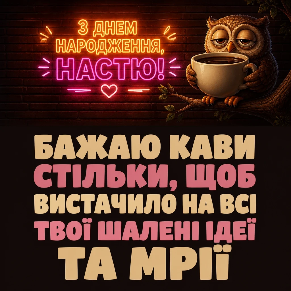 з днем народження настя
