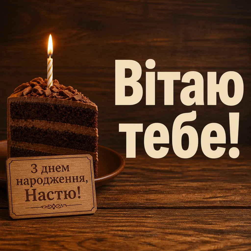 з днем народження настя