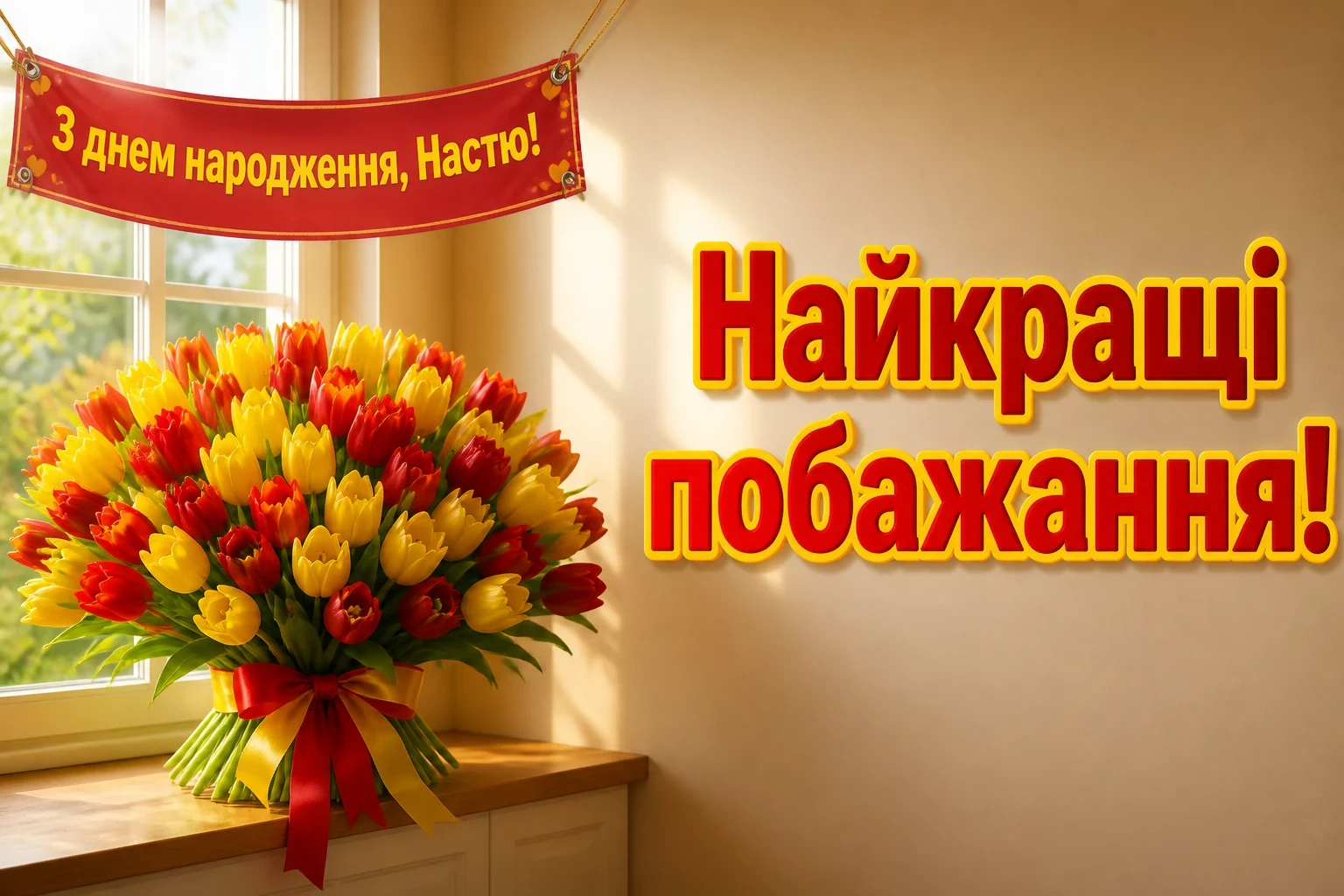з днем народження настя