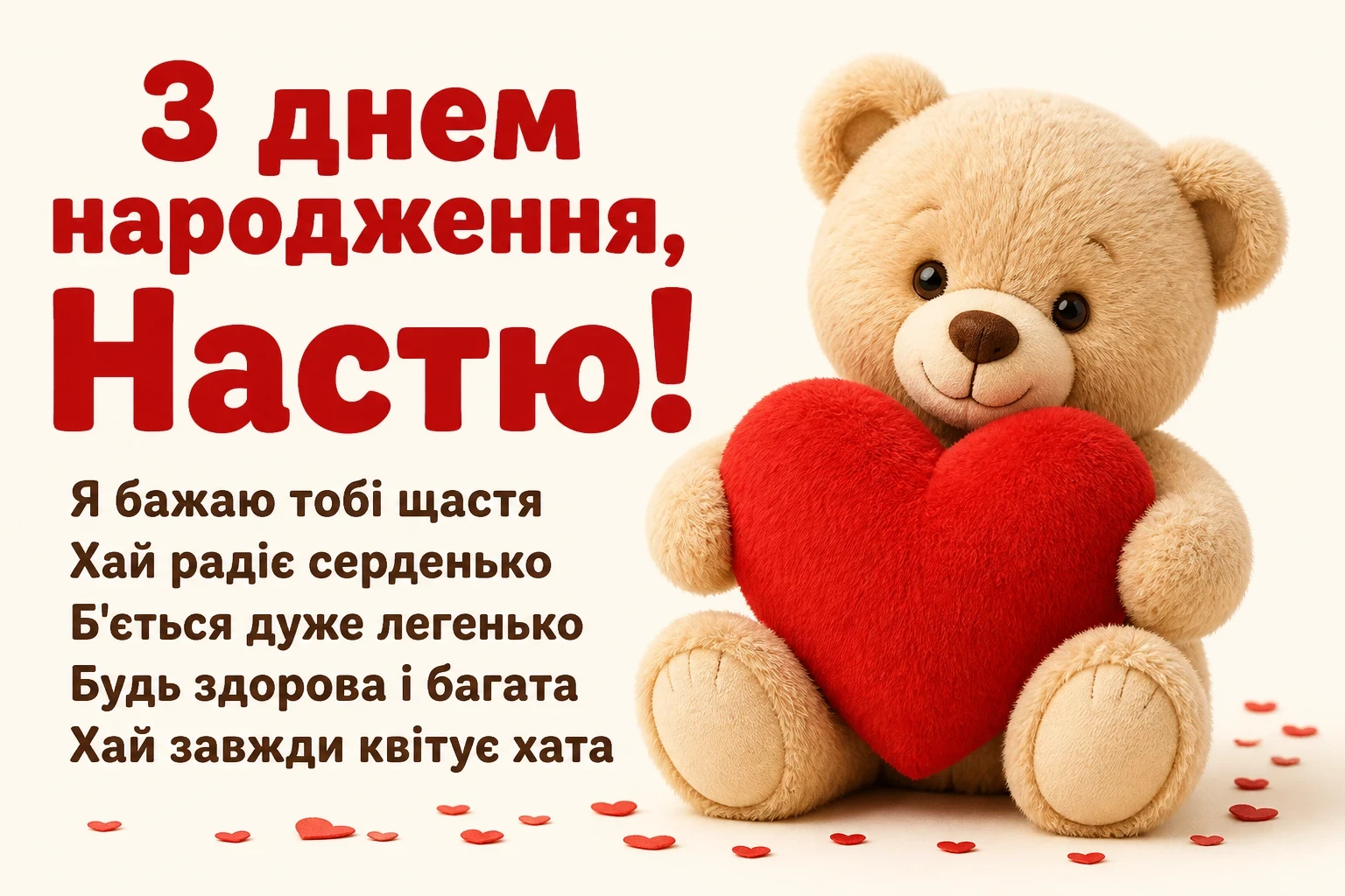 з днем народження настя