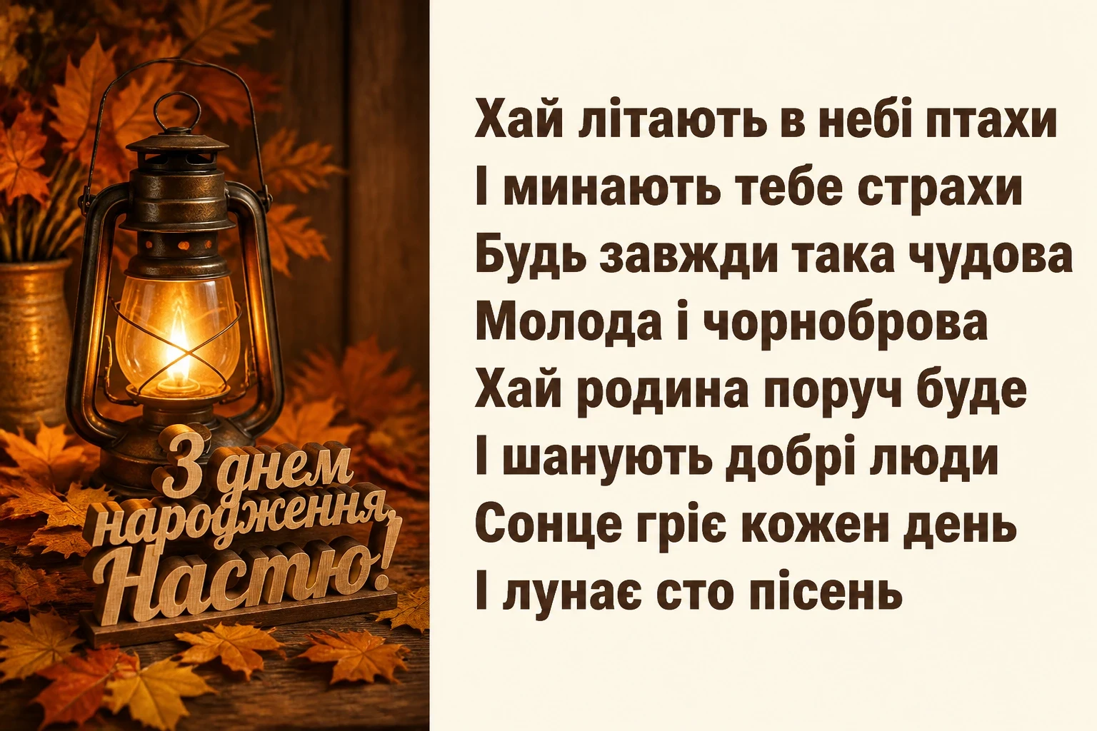 з днем народження настя