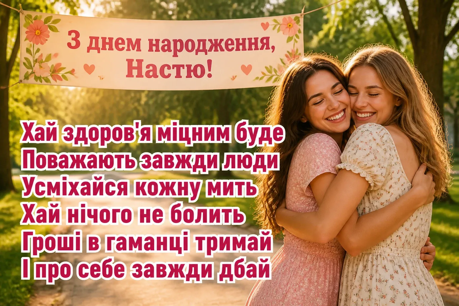 з днем народження настя