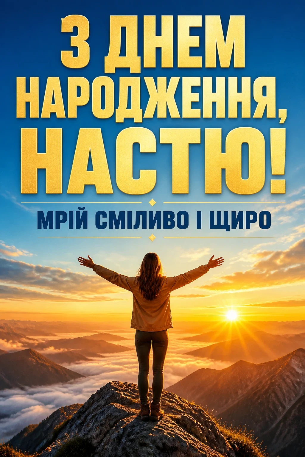 з днем народження настя