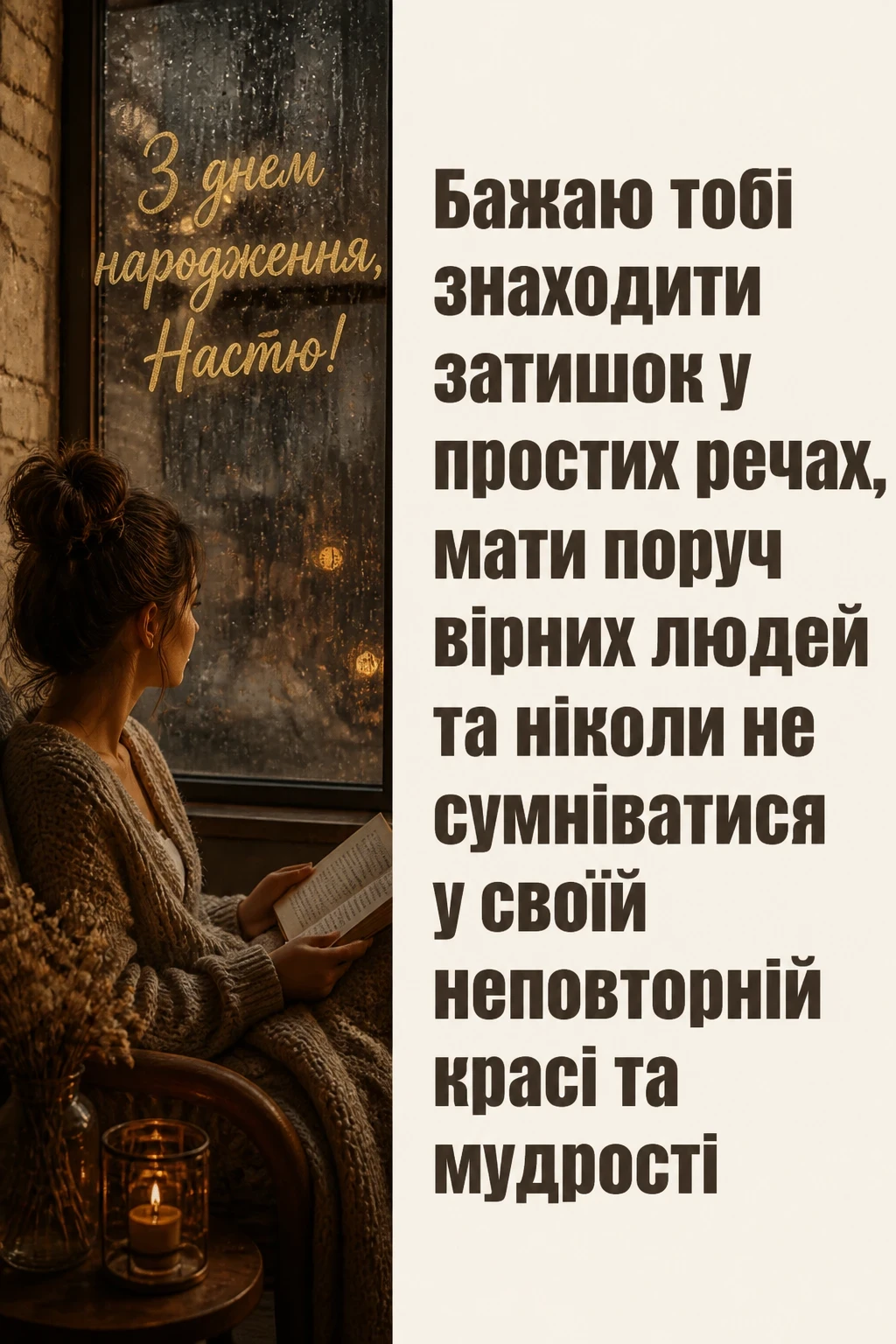 з днем народження настя