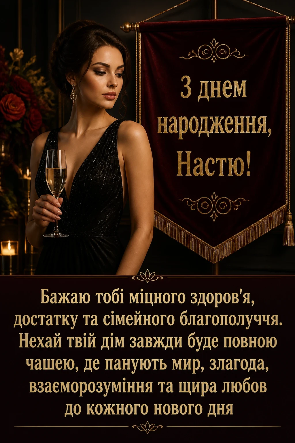 з днем народження настя