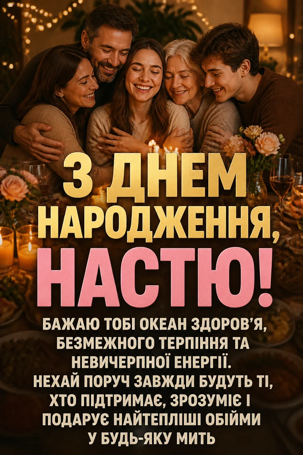 з днем народження настя