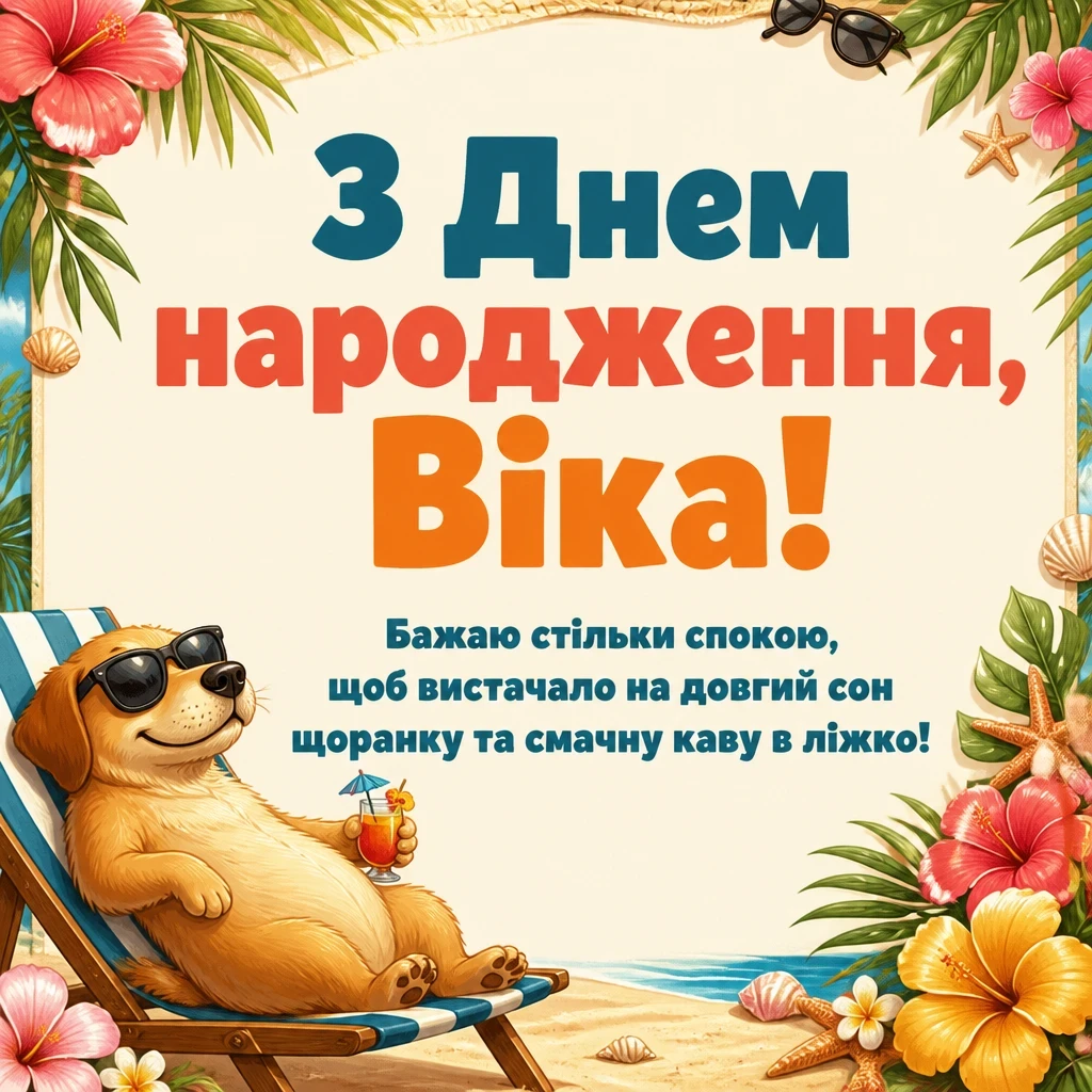 з днем народження віка