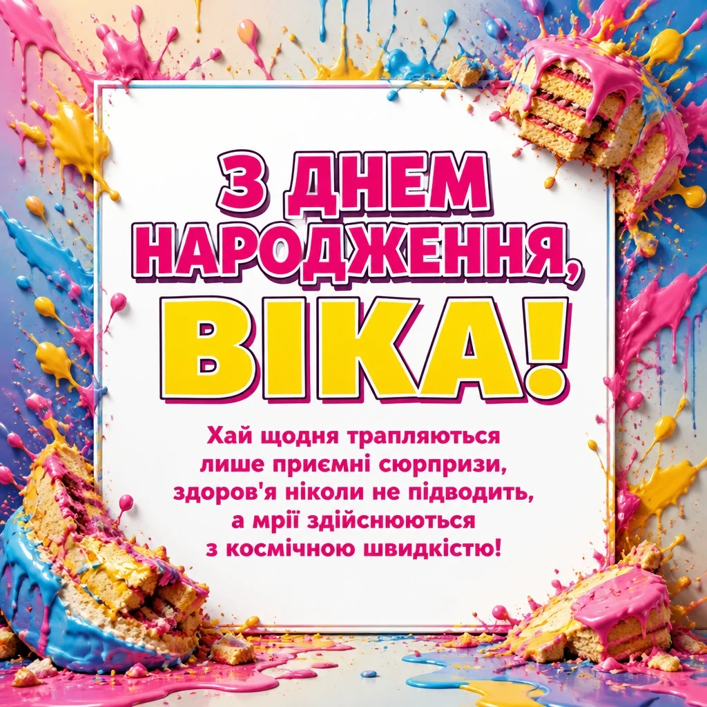 з днем народження віка