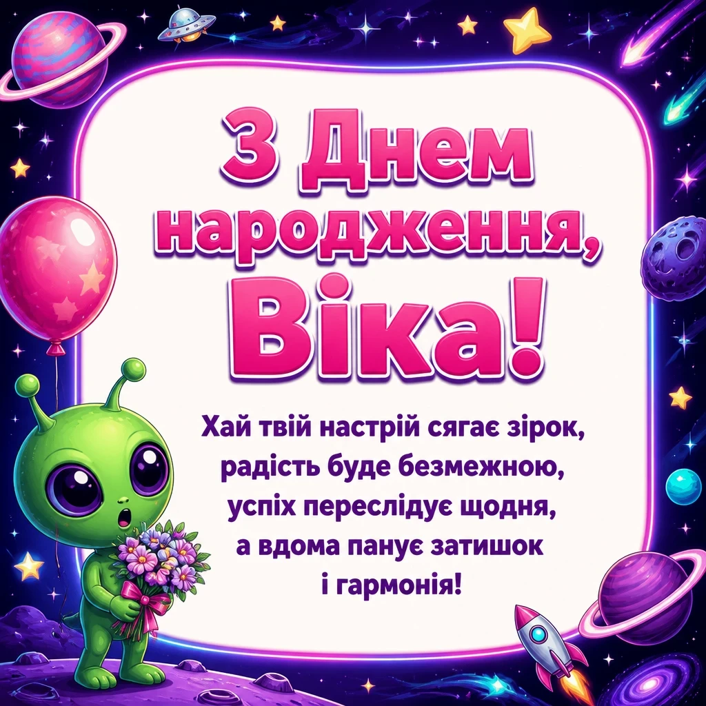 з днем народження віка