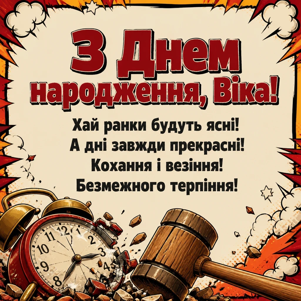 з днем народження віка