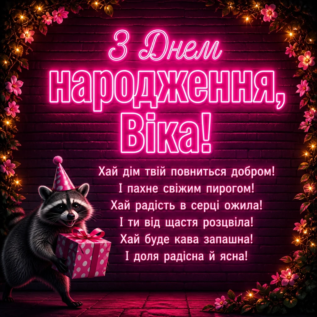 з днем народження віка