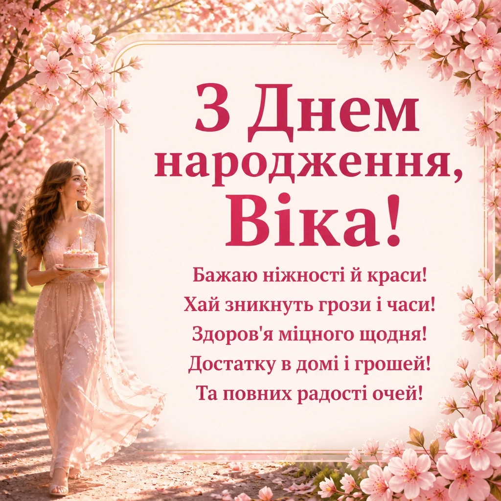 з днем народження віка