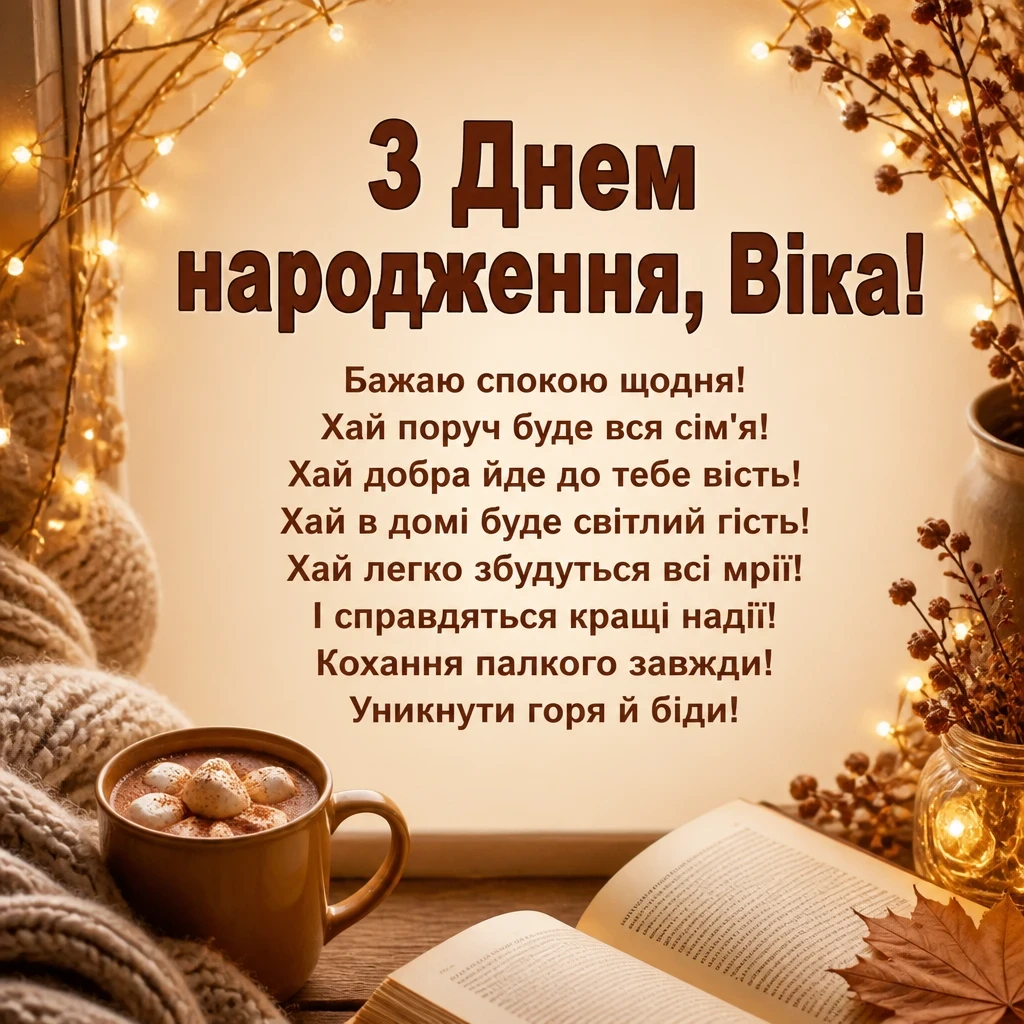 з днем народження віка