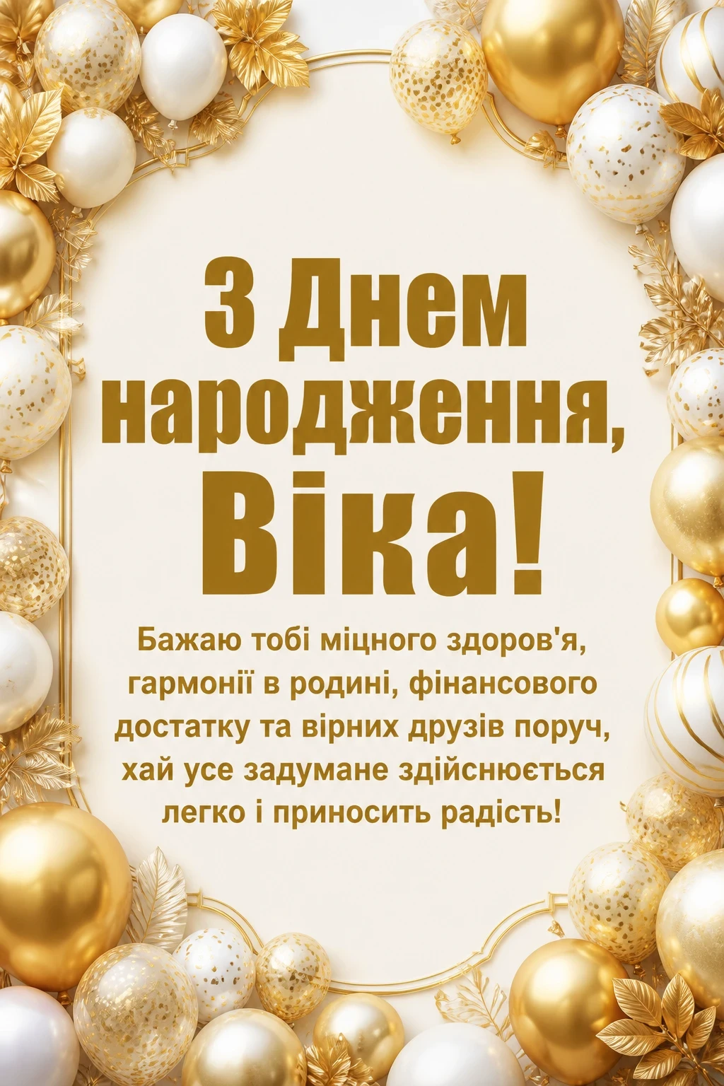 з днем народження віка