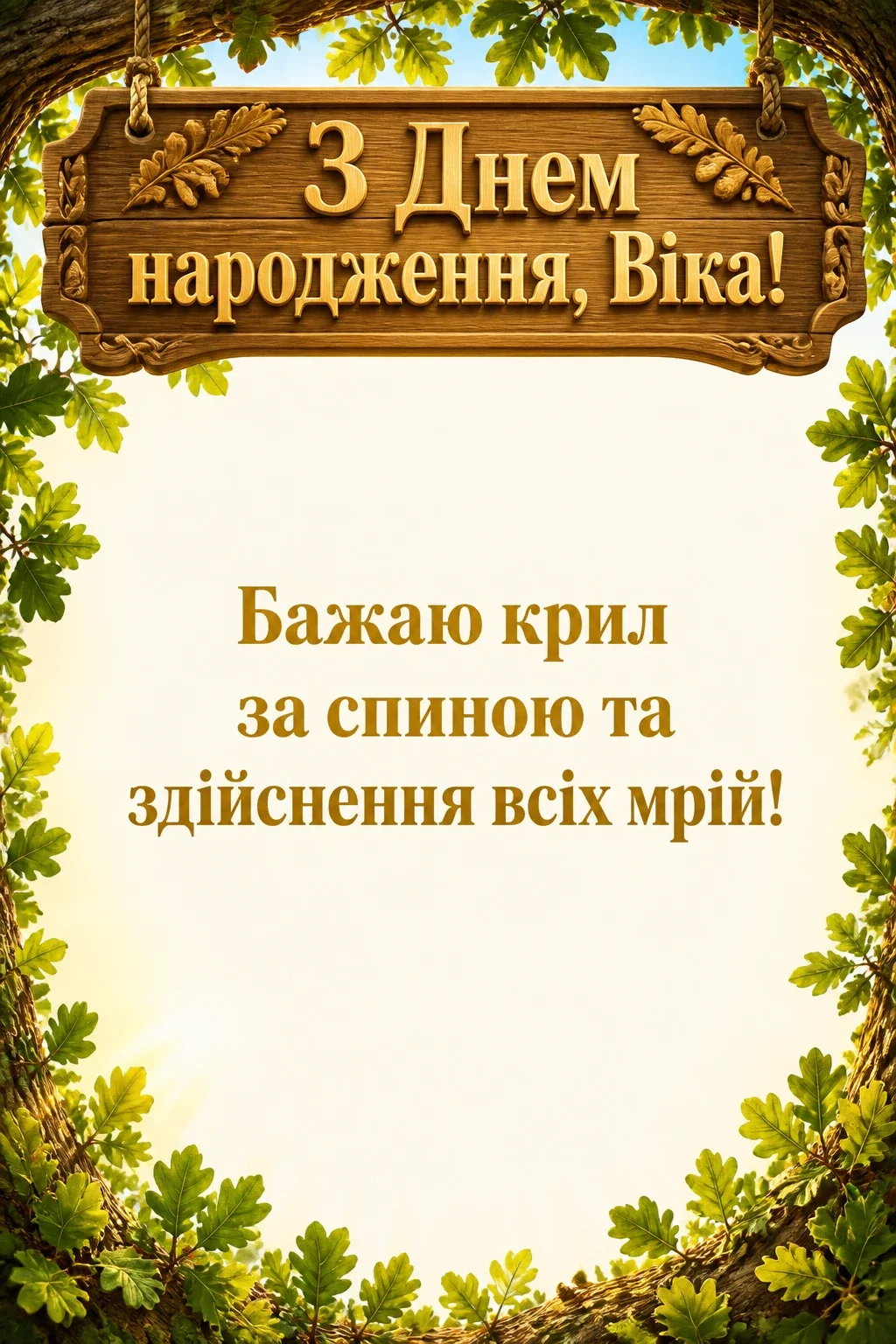 з днем народження віка