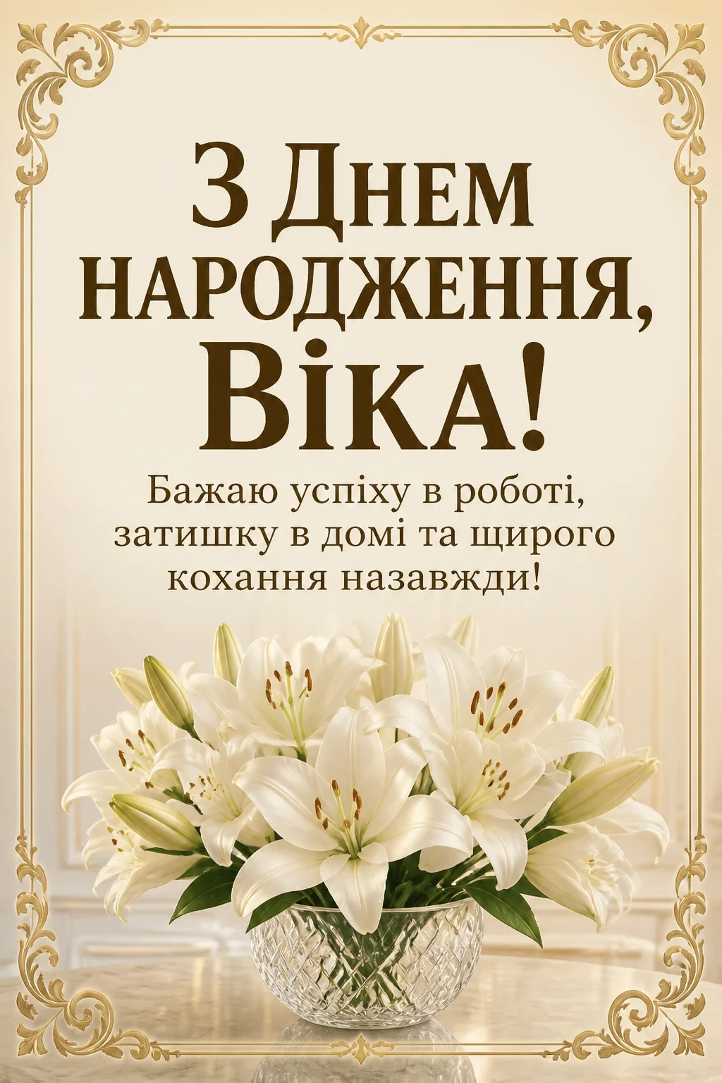 з днем народження віка