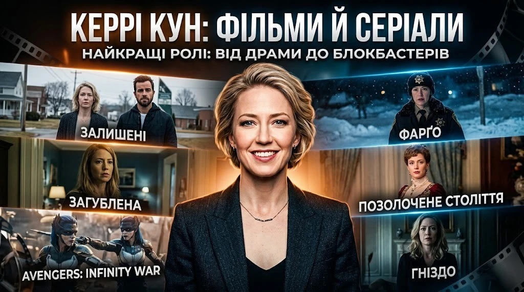 Фільми й серіали Керрі: Кун повний список